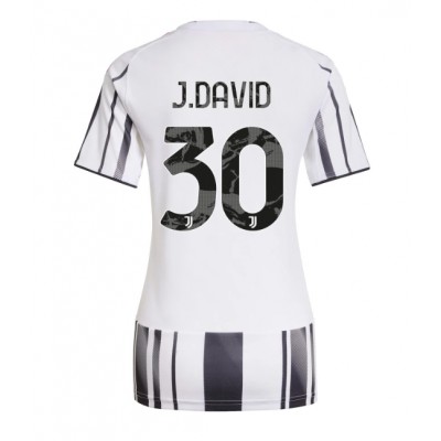 Fotballdrakt Dame Juventus Jonathan David #30 Hjemmedrakt 2025-26 Kortermet Fotballdrakt Dame Juventus Jonathan David #30 Hjemmedrakt 2025-26 Kortermet